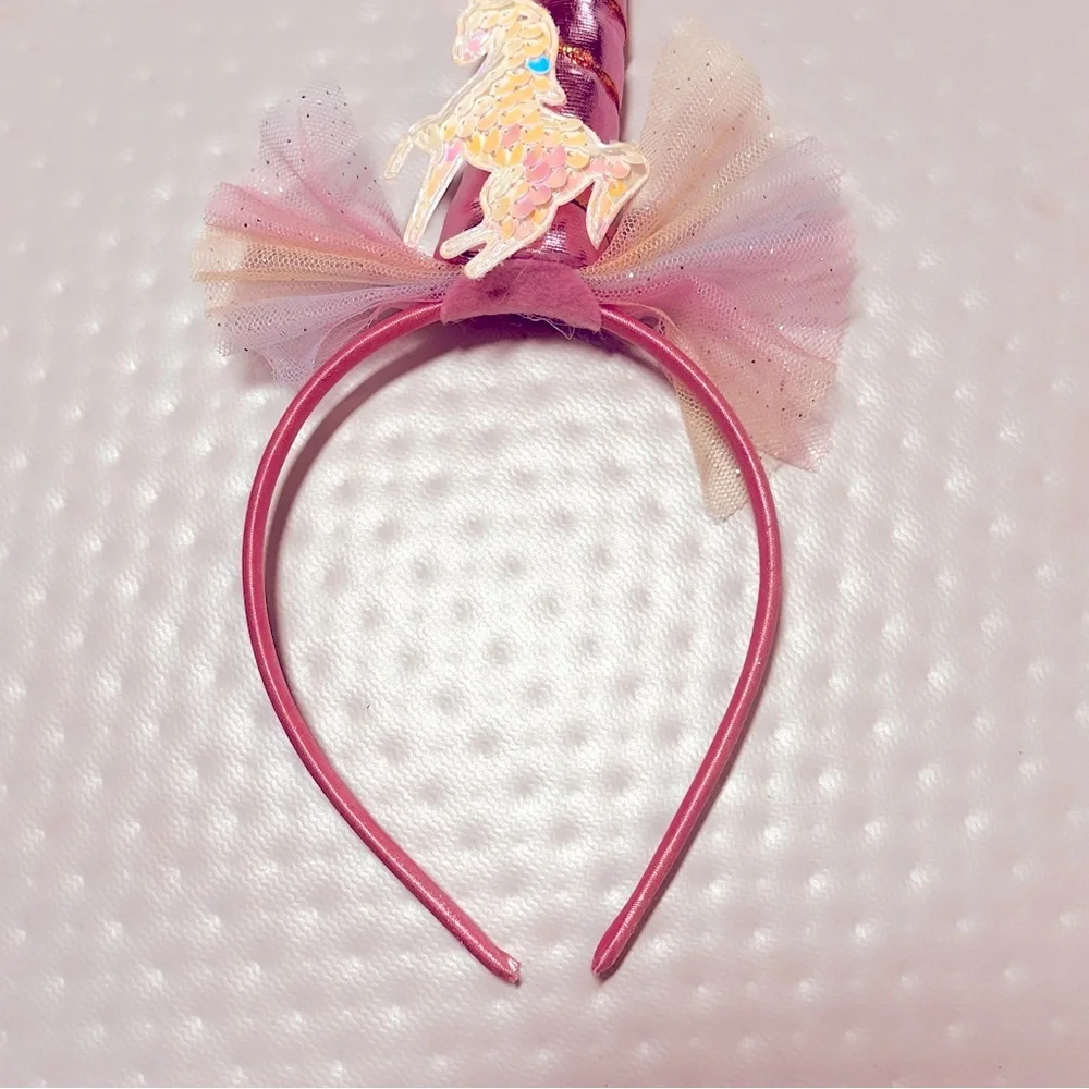 BUNDLE “3” Princess unicorn‎ headbands dressup birthday costume flowers pink